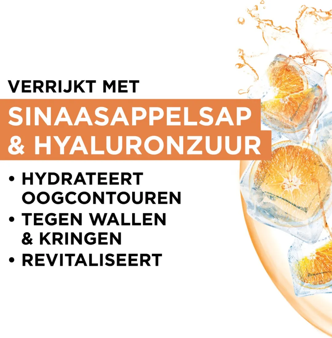 Garnier SkinActive Oogmasker Sinaasappel & Hyaluronzuur - 20 Stuks