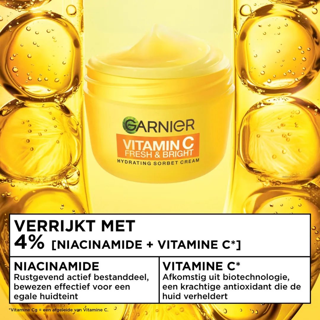 Garnier Vitamine C Fresh & Bright Hydraterende Sorbet Crème 85ml