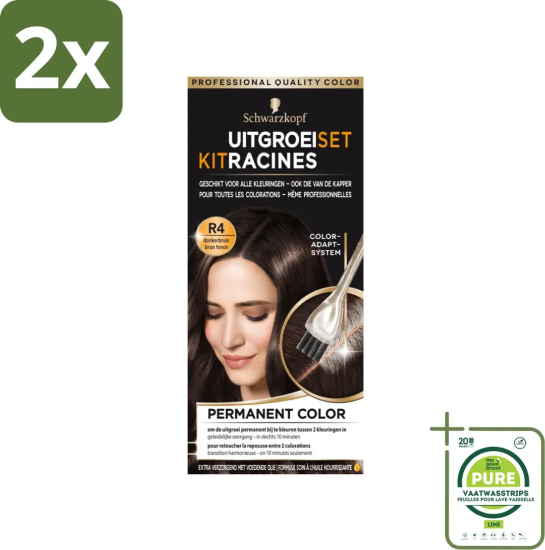 Schwarzkopf Uitgroeiset Donkerbruin