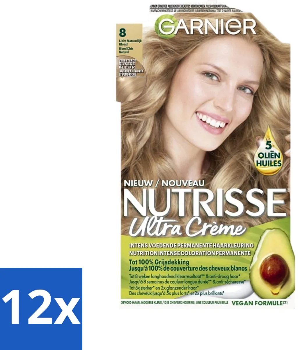 Garnier Nutrisse Ultra Crème 8 Lichtblond