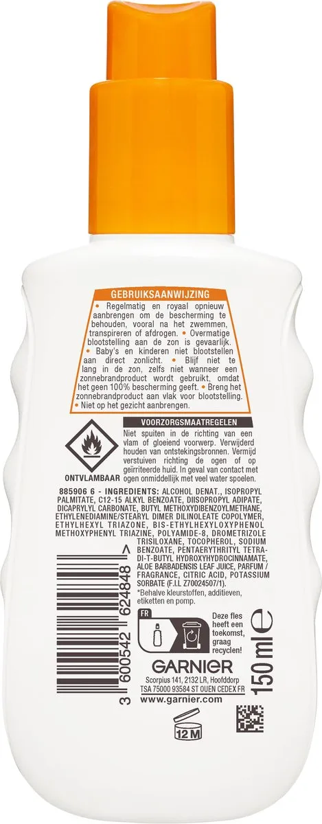 Garnier Ambre Solaire Invisible Protect Zonnebrandspray SPF30 150ml