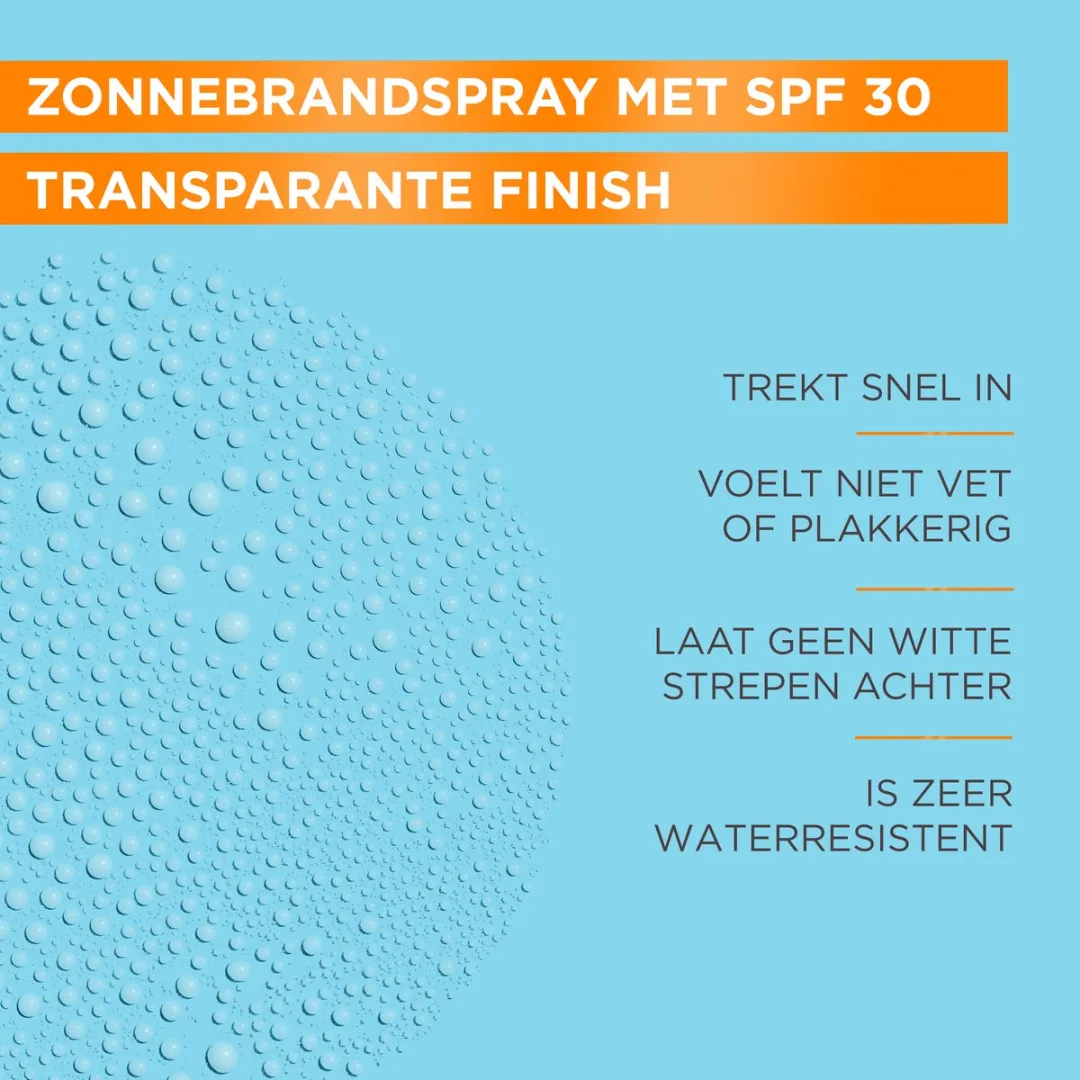 Garnier Ambre Solaire Invisible Protect Zonnebrandspray SPF30 150ml