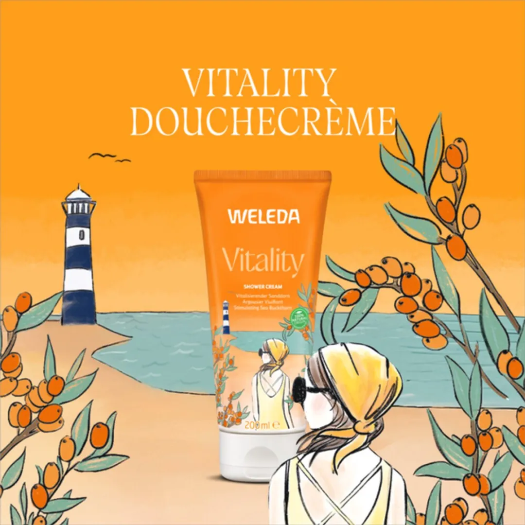 Weleda Douchecrème Duindoorn 200ml - 7 Stuks