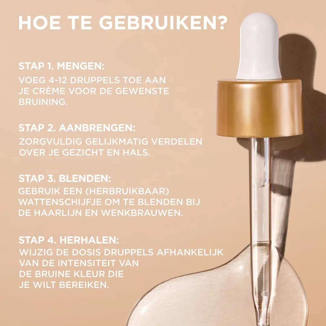 Garnier Ambre Solaire Natural Bronzer Zelfbruinende Gezichtsdruppels 30ml