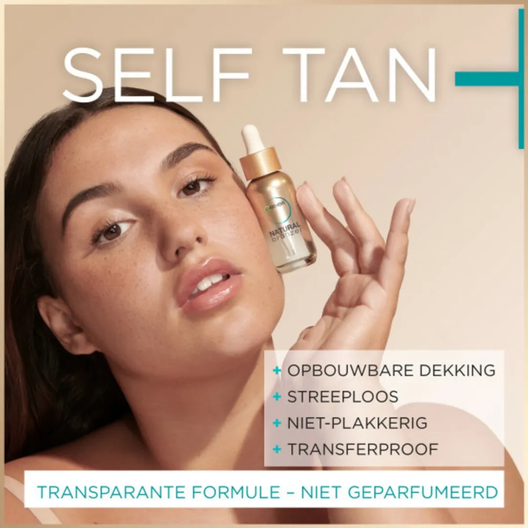 Garnier Ambre Solaire Natural Bronzer Zelfbruinende Gezichtsdruppels 30ml