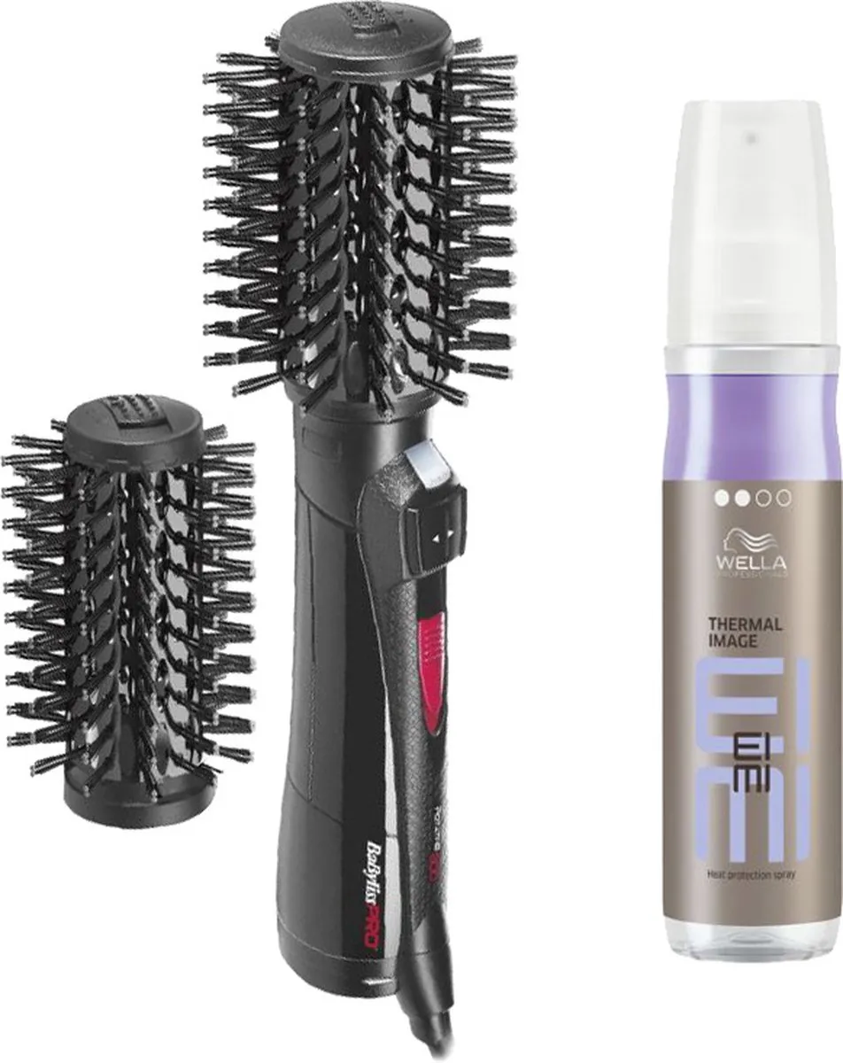 BaBylissPRO Roterende Warme Luchtborstel + Wella EIMI Thermal Image Heat Protect