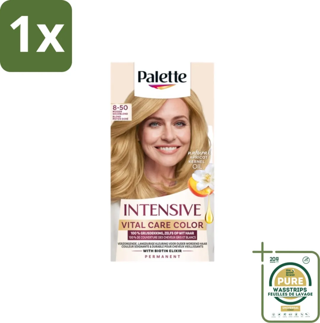 Schwarzkopf Poly Palette Haarverf 8-50 Midden Goudblond 115ml