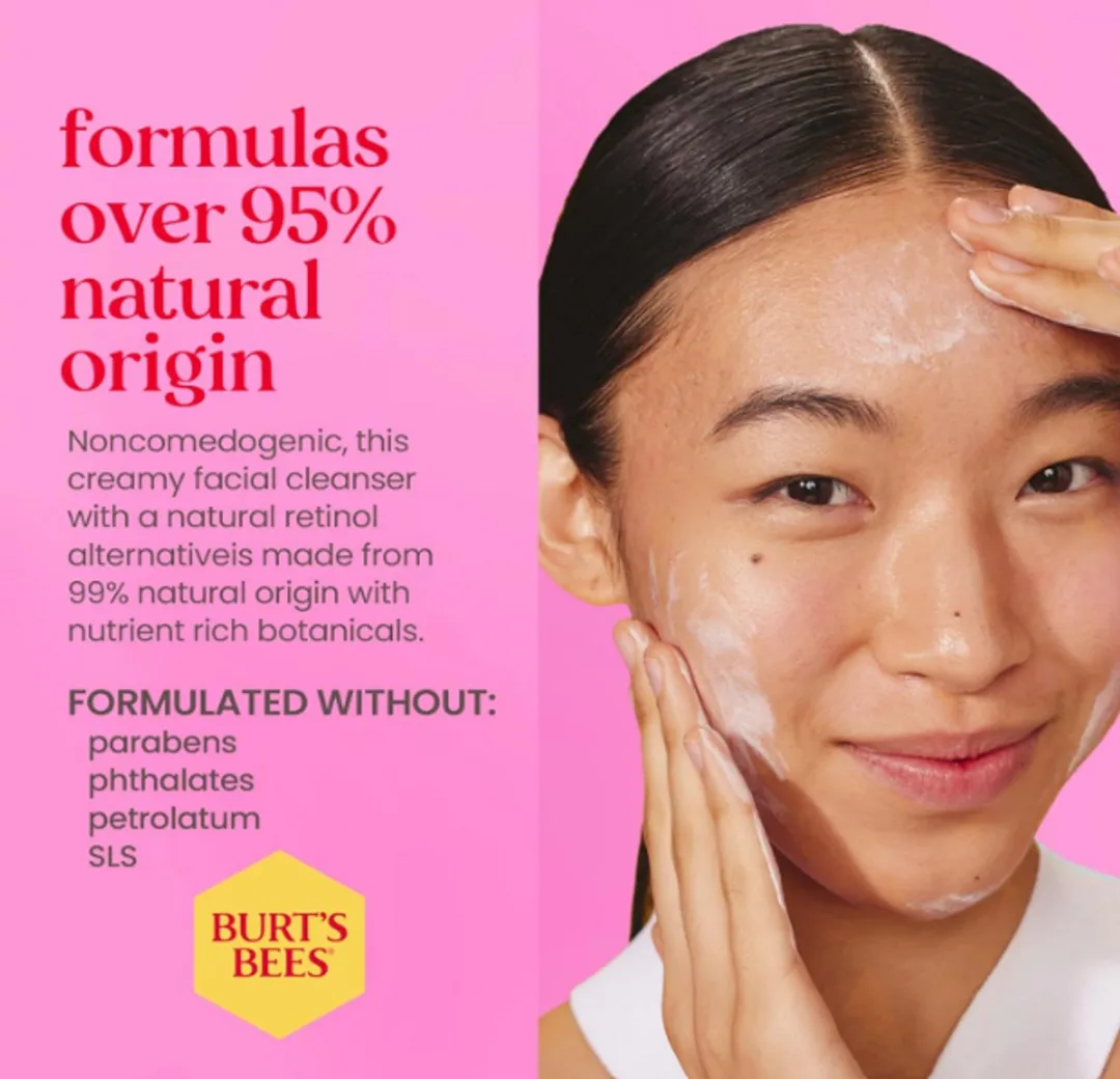 Burt's Bees Renewal Refining Cleanser 177ml - Bakuchiol Gezichtsreiniger - afbeelding 6 van 6