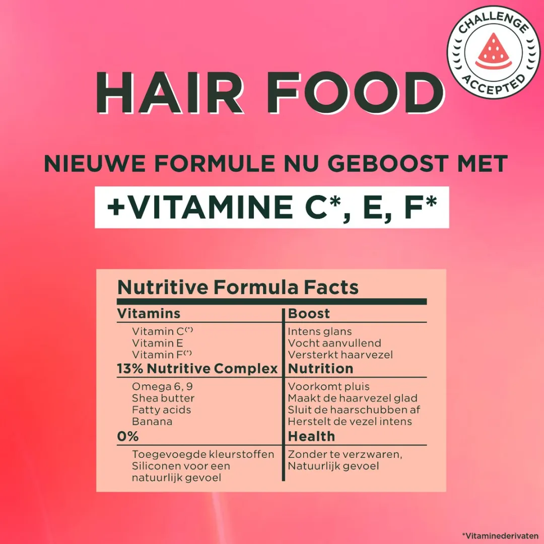 Garnier Fructis Hair Food Watermelon Haarmasker 3-in-1 - 6x400ml - afbeelding 6 van 6