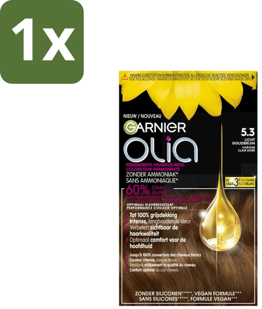 Garnier Olia 5.3 Haarkleuring Licht Goudbruin 986ml