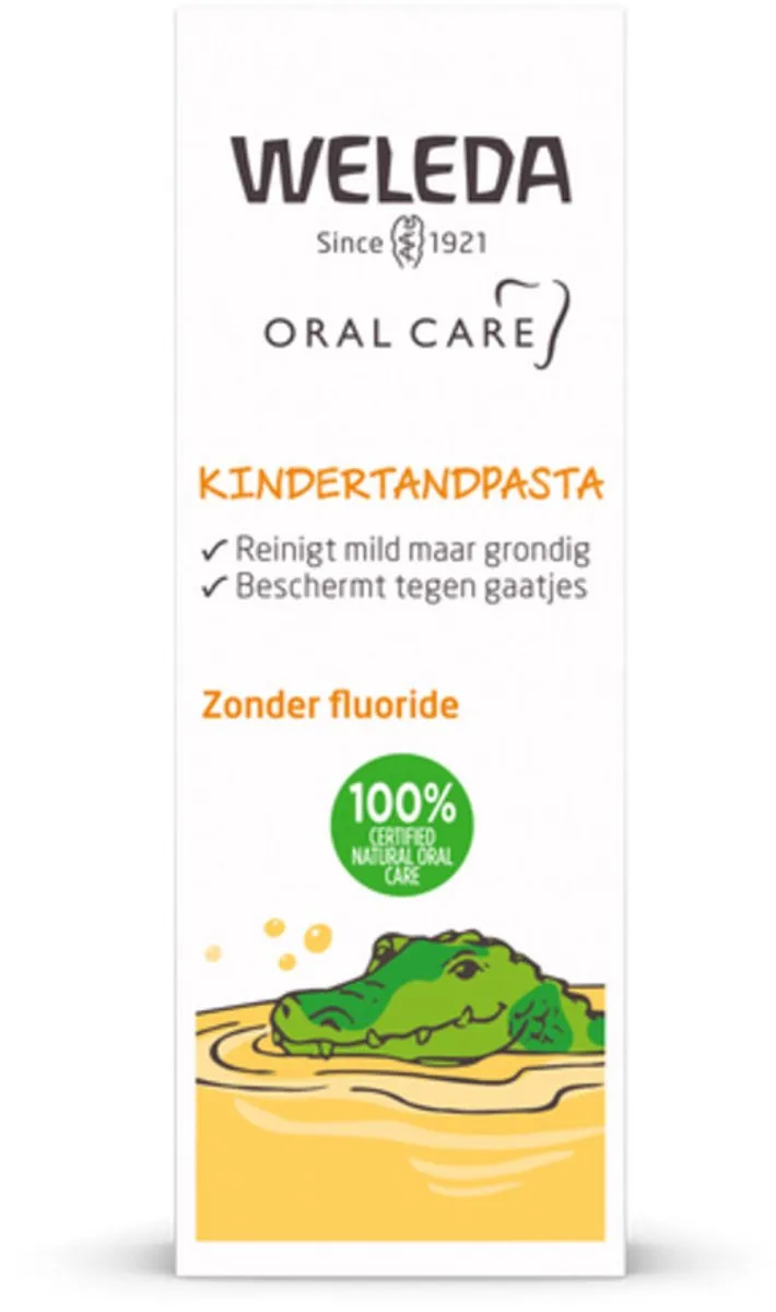 24 x WELEDA - Kindertandpasta - 50 ml - Tandpasta Voor Kinderen - Kindertandpasta - Fluoridevrije Tandpasta - Biologische Tandpasta - Tandpasta Met Calendula