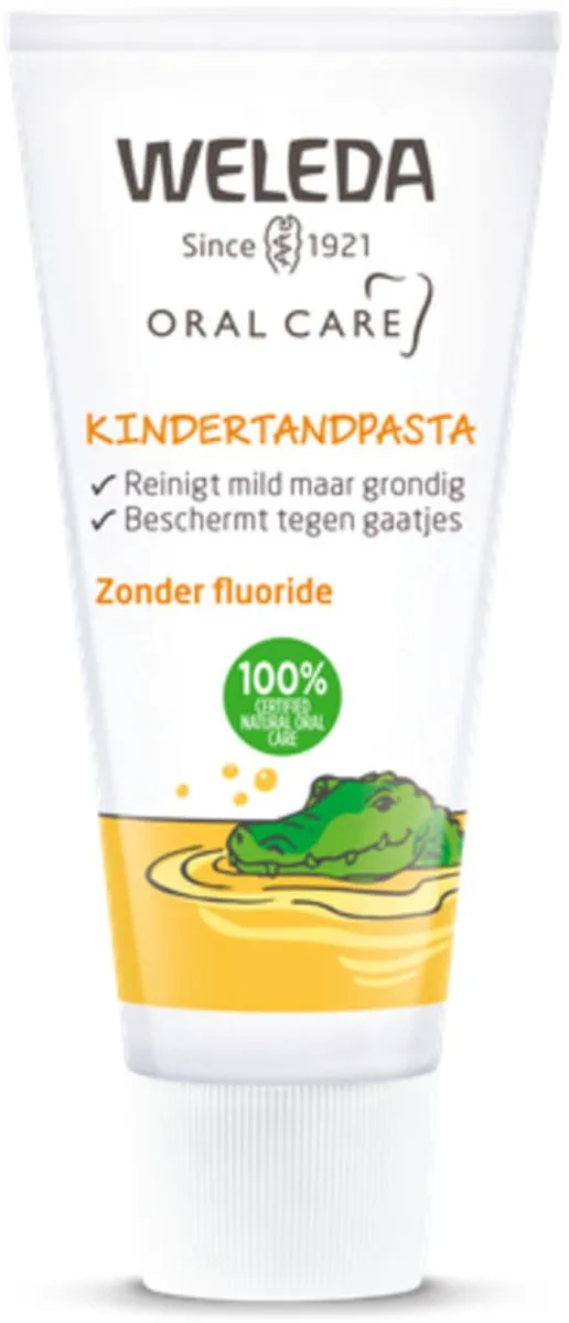 24 x WELEDA - Kindertandpasta - 50 ml - Tandpasta Voor Kinderen - Kindertandpasta - Fluoridevrije Tandpasta - Biologische Tandpasta - Tandpasta Met Calendula