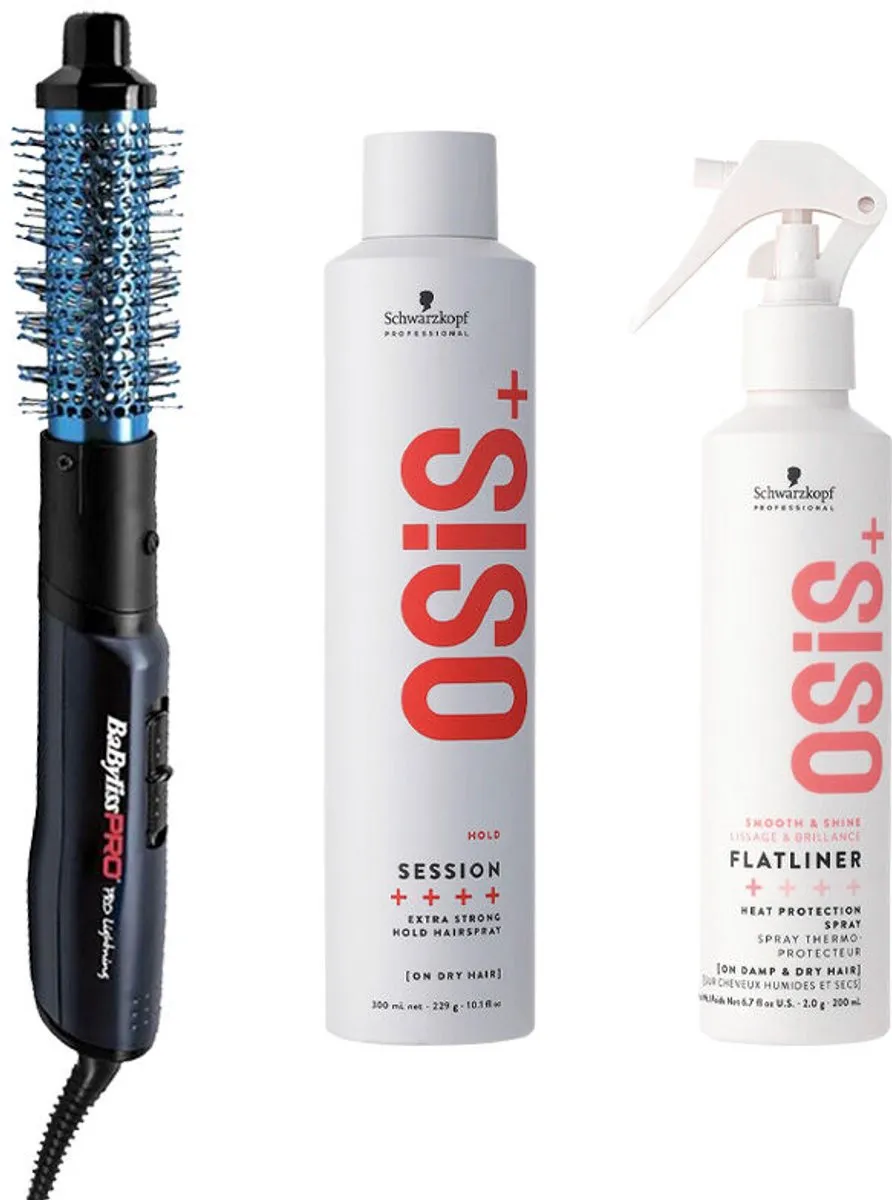 BaBylissPRO Blue Lightning + Schwarzkopf OSiS+ Set - 1 Stuk
