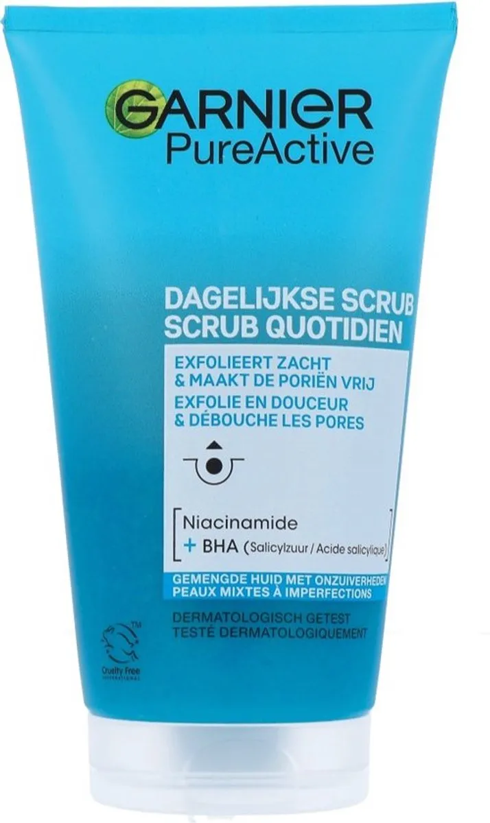 Garnier PureActive Dagelijkse Scrub 150ml - Niaciamide & BHA - afbeelding 6 van 6