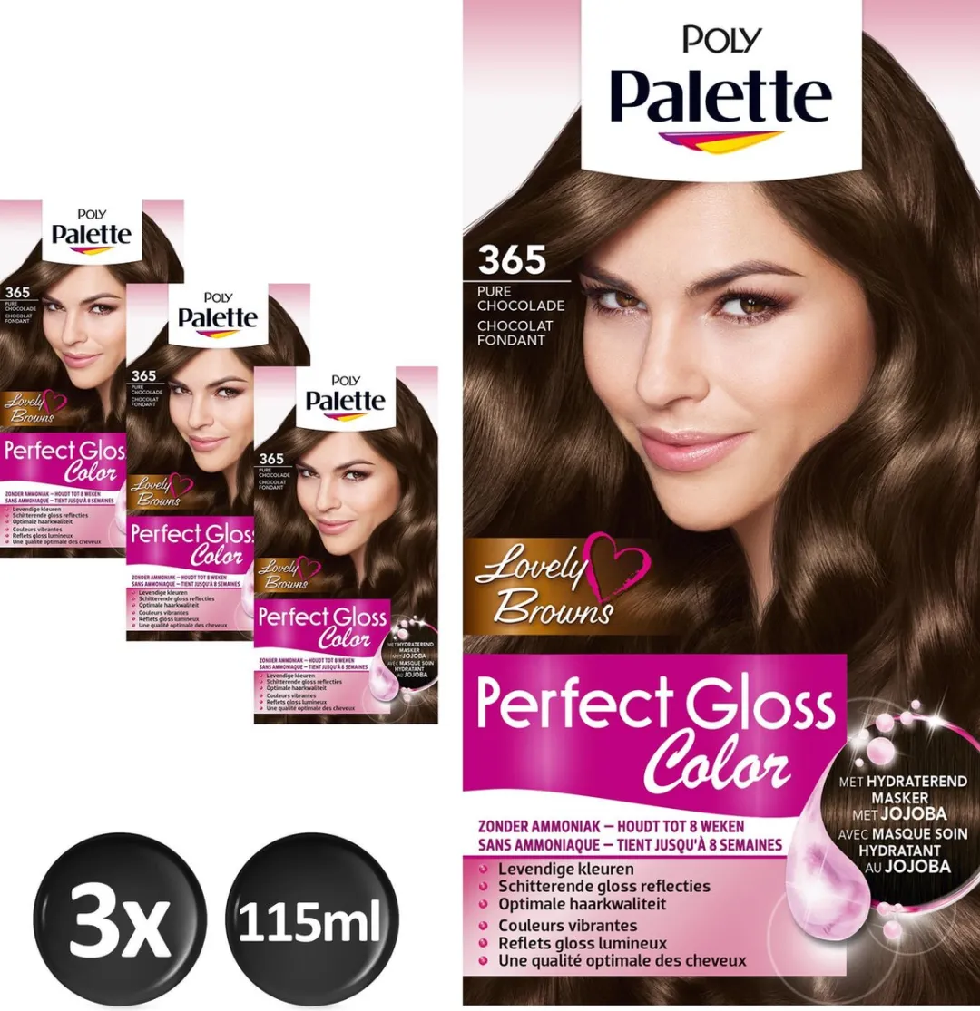 Schwarzkopf Poly Palette Perfect Gloss 365 Chocolade Haarverf