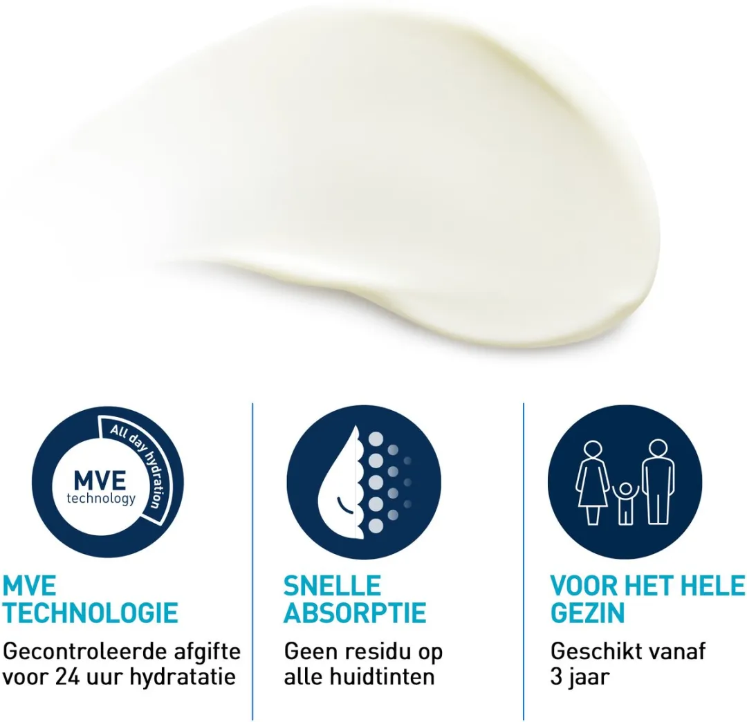 CeraVe Onzichtbare Hydraterende Zonnebrandcrème SPF50 - Met 3 Essentiële Ceramiden - Geschikt voor Alle Huidtypes - 75ml