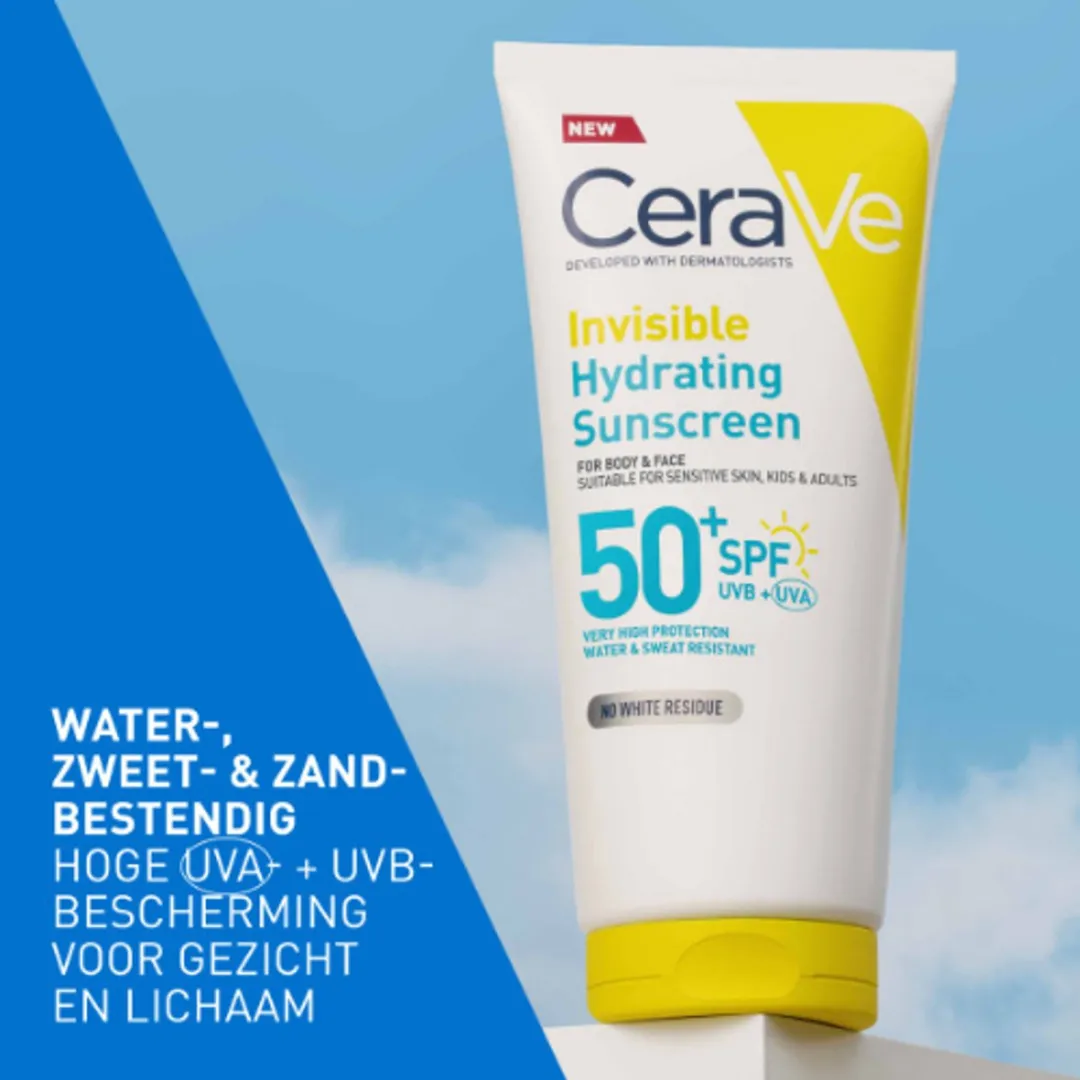 CeraVe Onzichtbare Zonnebrandcrème SPF50 75ml - Gezicht - afbeelding 6 van 6