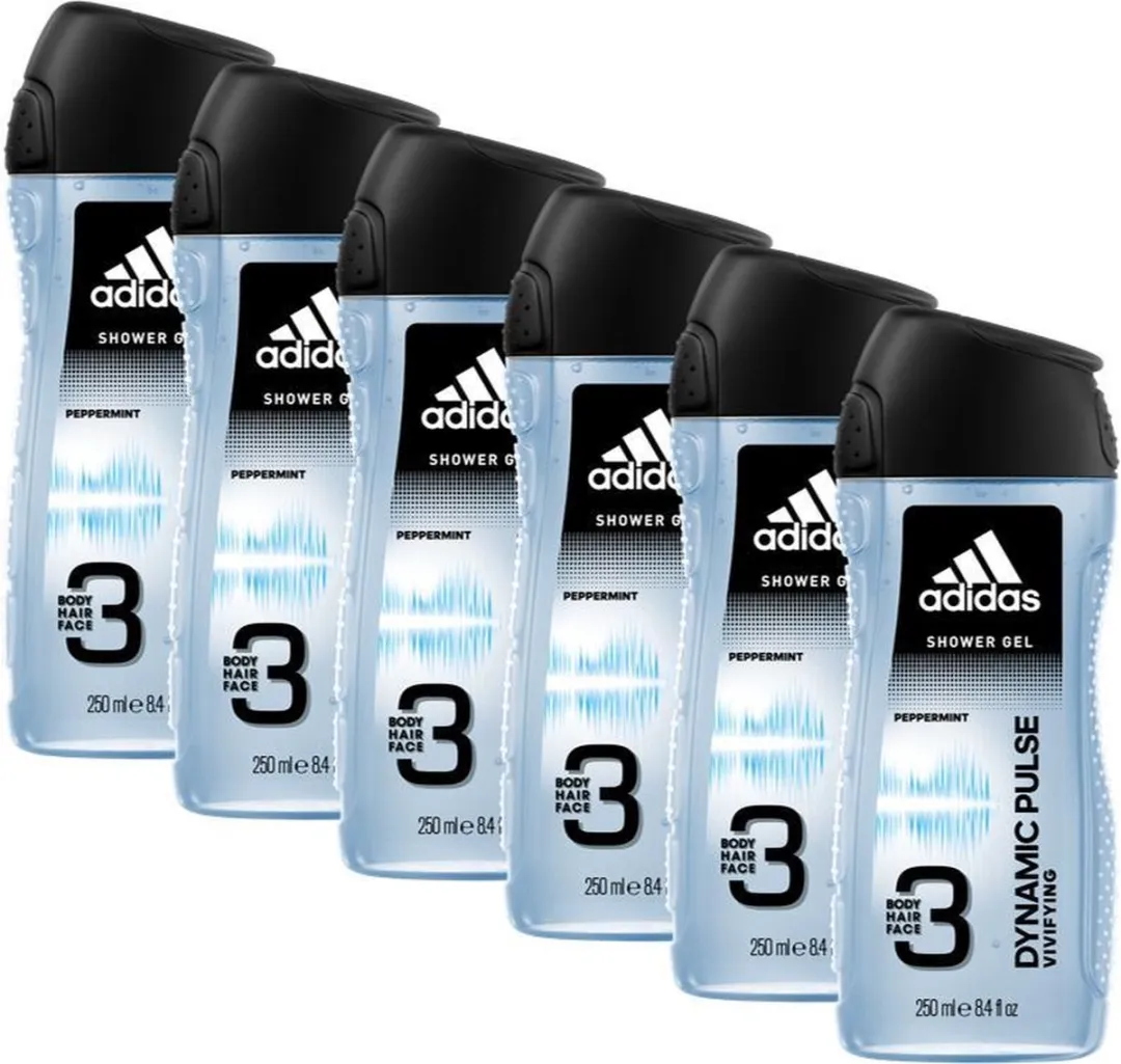 adidas Dynamic Pulse Douchegel 3in1 - 6x250ml