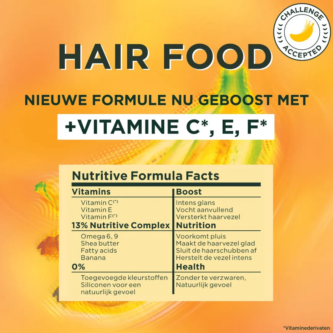 Garnier Fructis Hair Food Banana 3-in-1 Haarmasker - 6x400ml