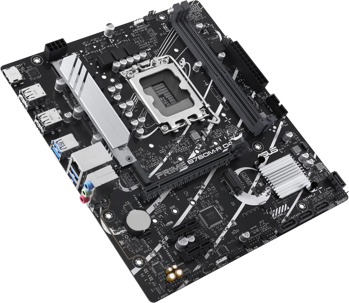 ASUS PRIME B760M-R D4 Moederbord - Intel B760 - microATX