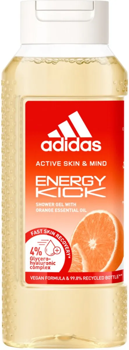 6 x Adidas – Douchegel – Active Skin & Mind Energy Kick – 250 ml - Energie - Sport - Energieboost - Douchegel - Activiteit