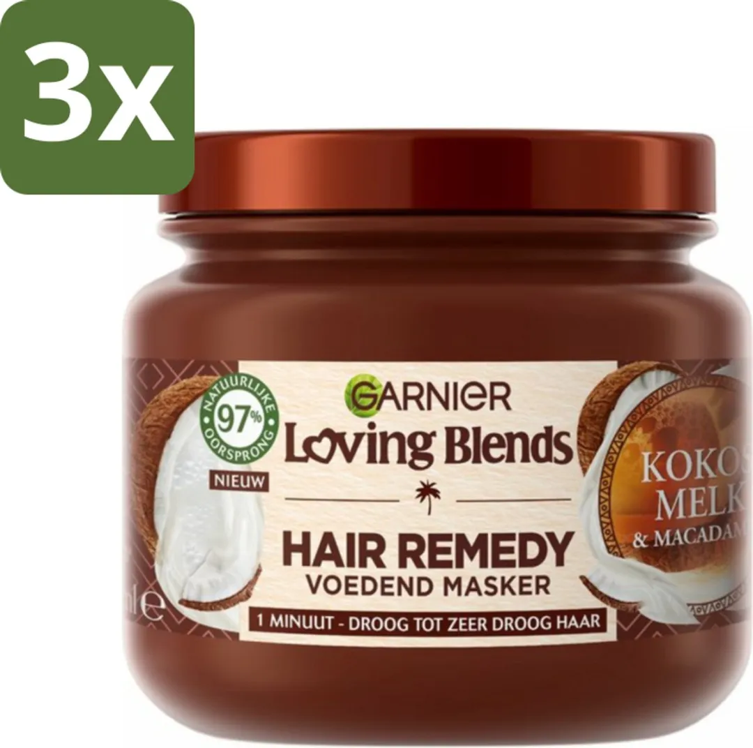 Garnier Loving Blends Haarmasker Kokosmelk & Macadamia 340ml