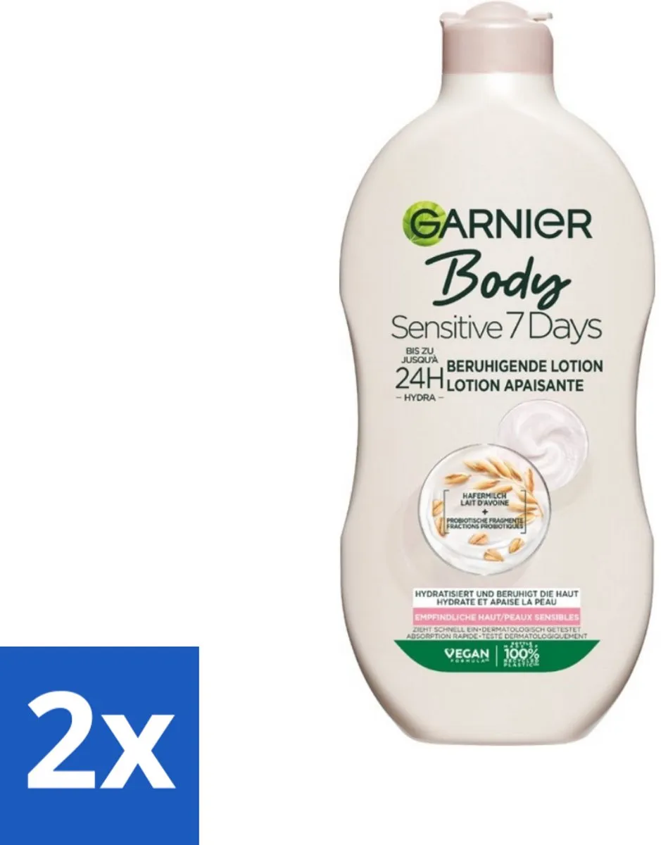 Garnier Bodylotion Sensitive 7 Days Havermelk & Probiotica 800ml