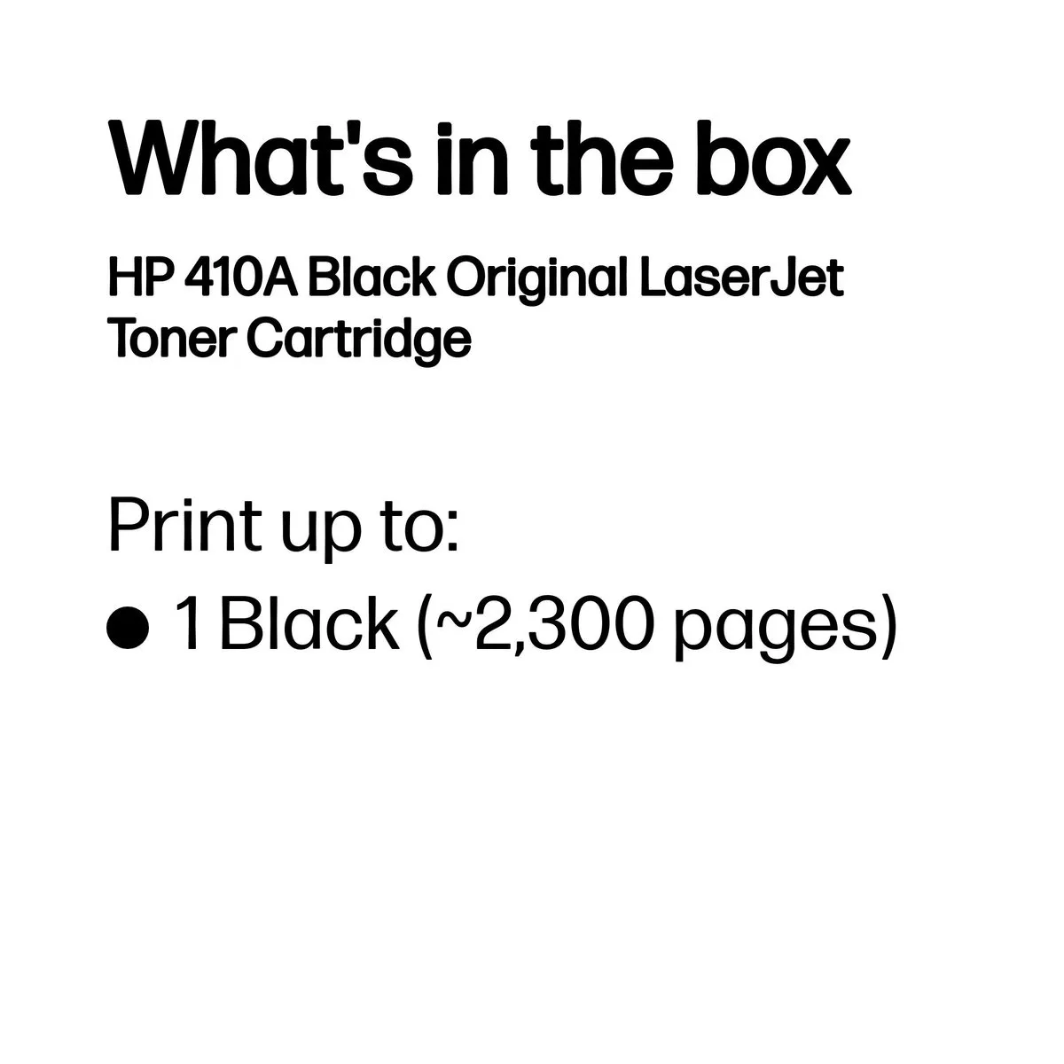 HP 410A Tonercartridge - 2.300 pagina's - Zwart