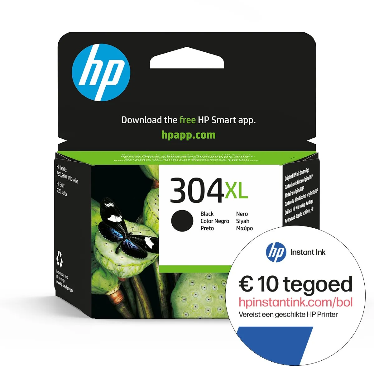HP 304XL N9K08AE Inktcartridge - Zwart