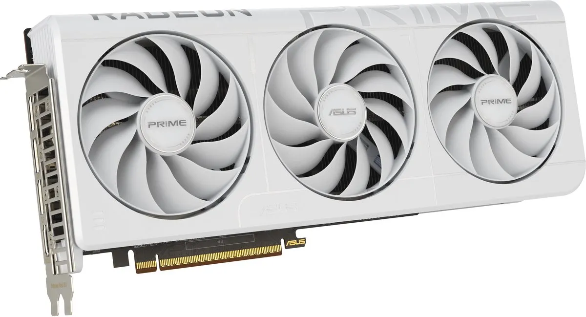 ASUS PRIME RX9070XT Videokaart 16GB - Wit