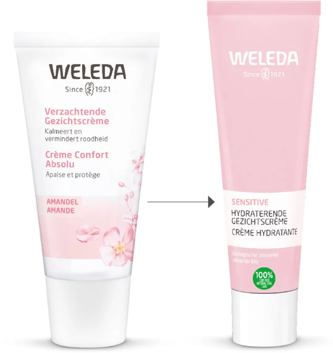 Weleda Sensitive Hydraterende Gezichtscrème - Amandel - 30ml