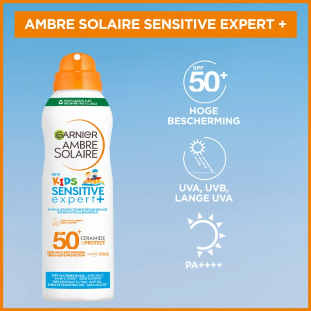Garnier Ambre Solaire Kids Zonnebrandspray SPF 50+ - 6x150ml