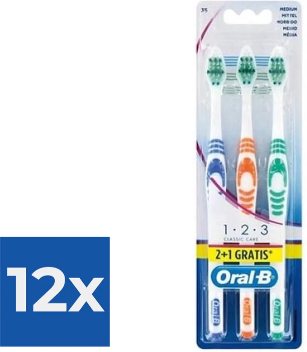 Oral-B Classic 123 Medium Tandenborstels