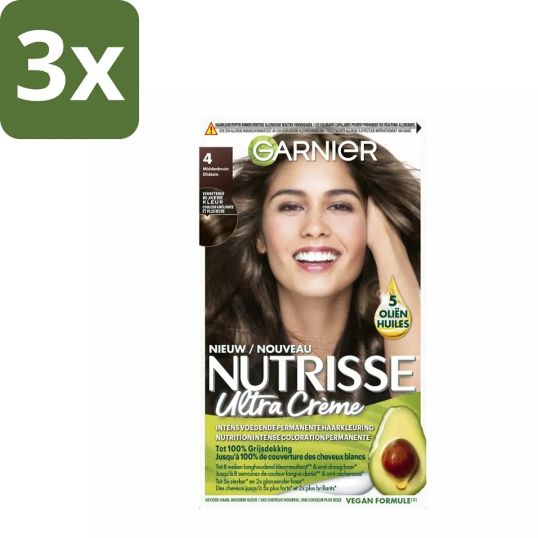 Garnier Nutrisse Ultra Crème Haarkleuring Middenbruin