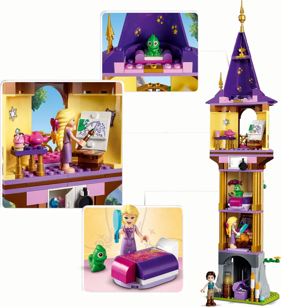 LEGO Disney Princess Rapunzels Toren 43187 - 369 Stenen