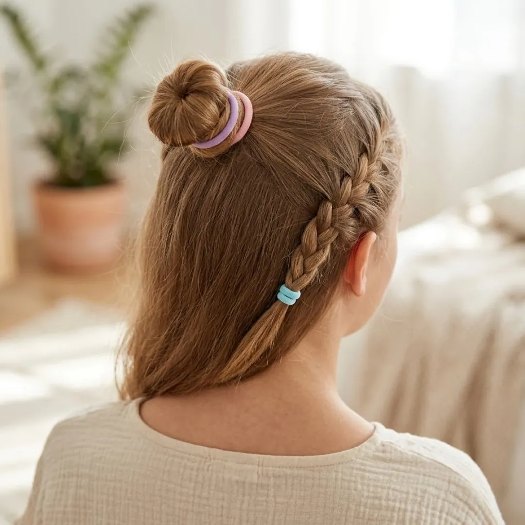 NuveX Pastel Multikleur Haar Elastiekjes - 50 Stuks