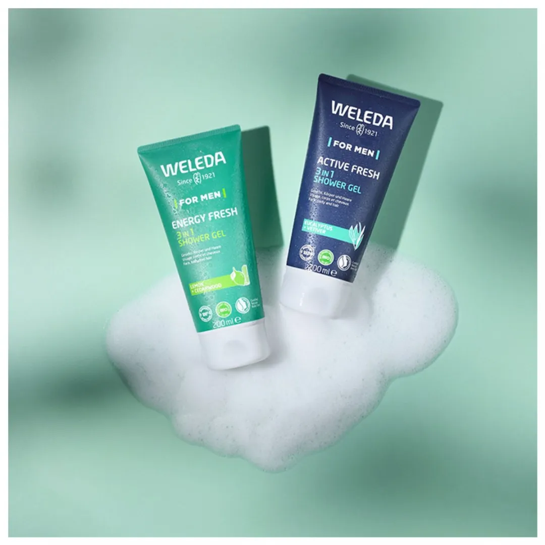 Weleda Men Energy Fresh 3in1 Douchegel 200ml - 2 Stuks