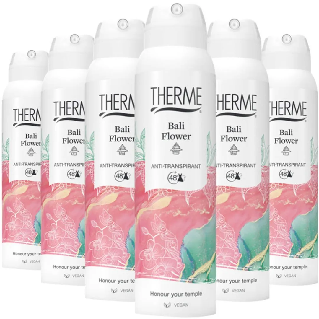 Therme Anti-Transpirant Bali Flower 150ml - 6 Stuks