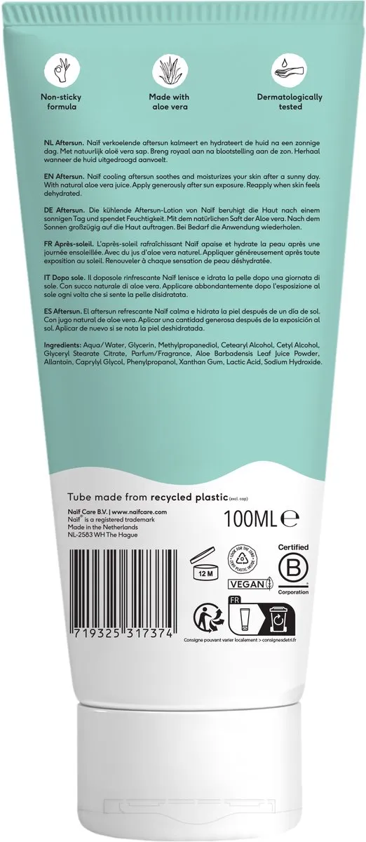 Naïf Verkoelende Aftersun 100ml - Aloë Vera