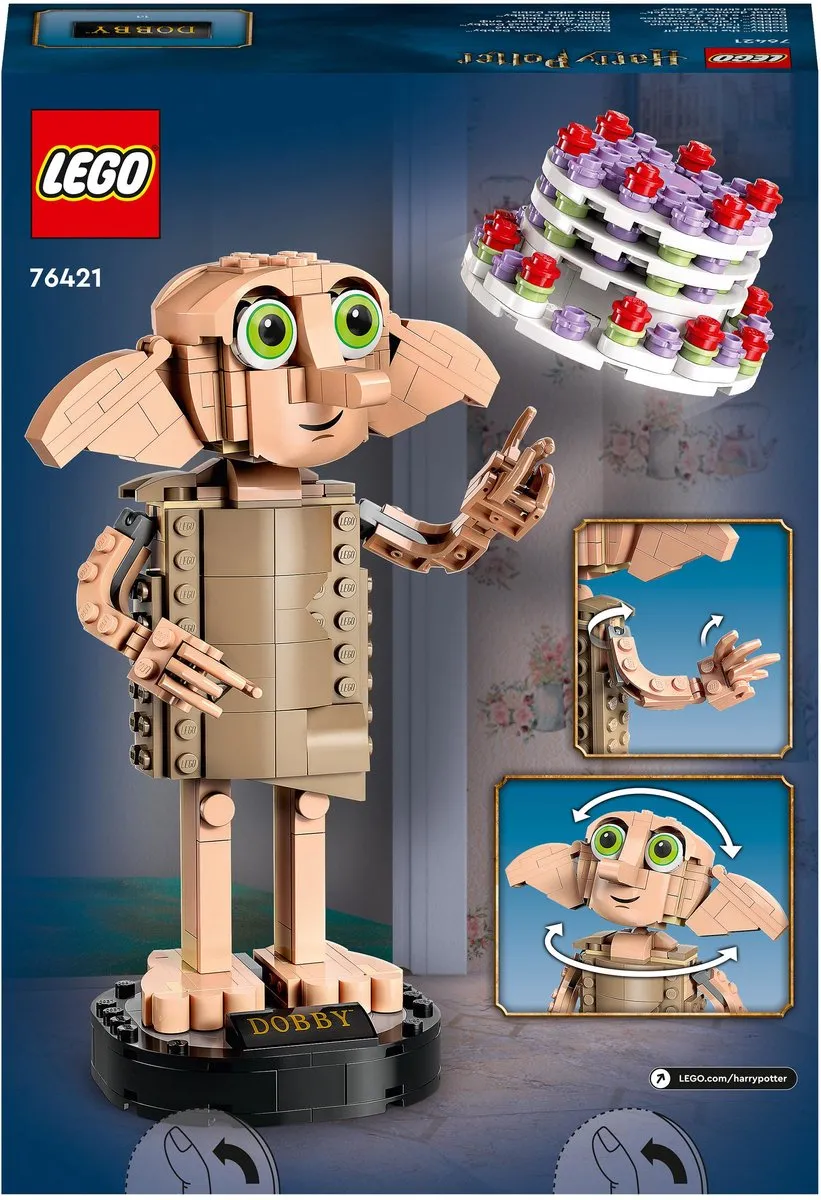 LEGO Harry Potter Dobby Figuur Set 76421 - 403 Stukken - Meerkleurig - afbeelding 6 van 6