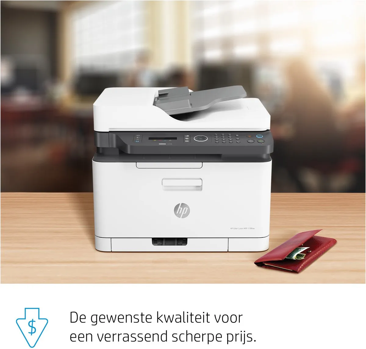 HP Color Laser MFP 179fnw - Kleuren Laserprinter - Wit