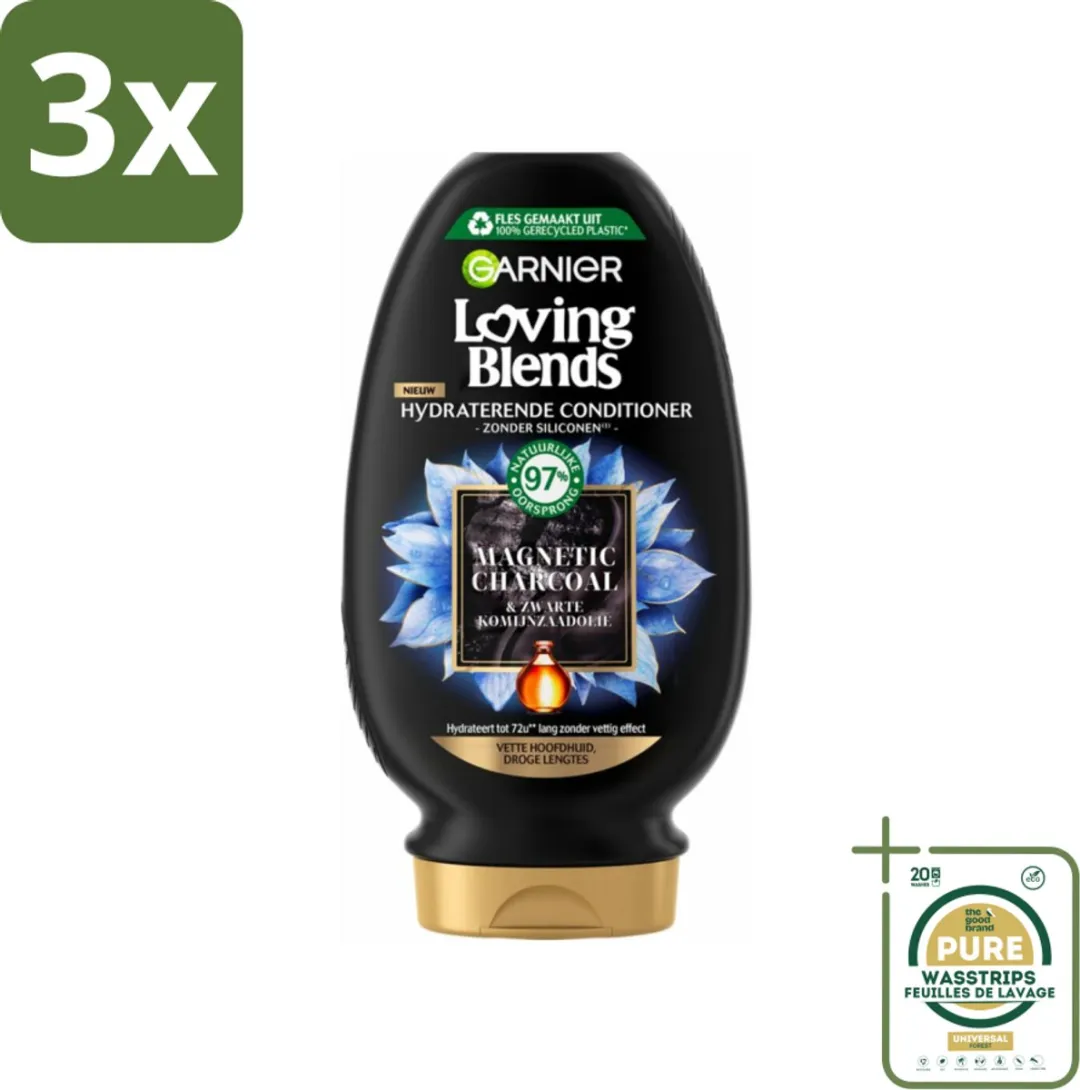 Garnier Loving Blends Magnetic Charcoal Conditioner 750ml