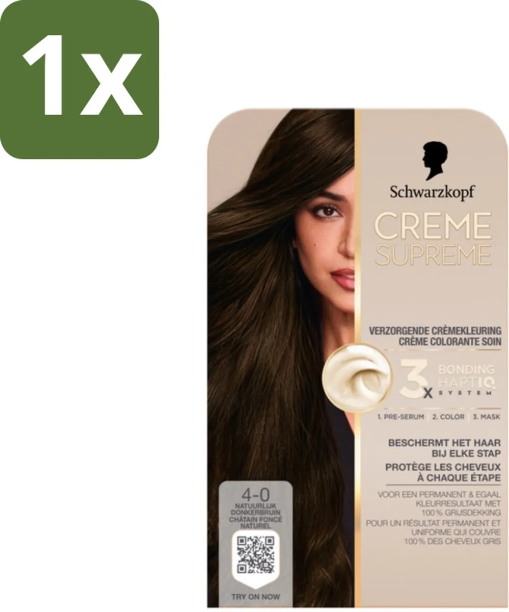 Schwarzkopf Creme Supreme 4-0 Haarkleuring 245g