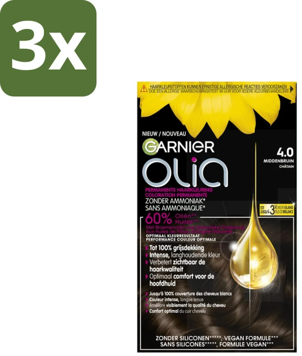 Garnier Olia 4 Haarkleuring Middenbruin