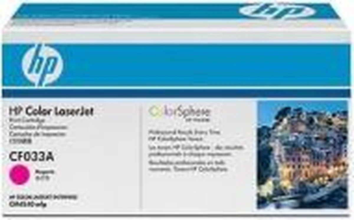 HP CF033AC Tonercartridge Magenta 12.500 pagina's