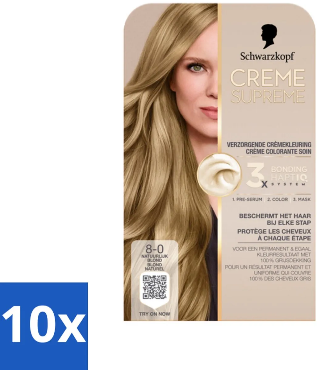Schwarzkopf Creme Supreme 8-0 Haarkleuring 2450g
