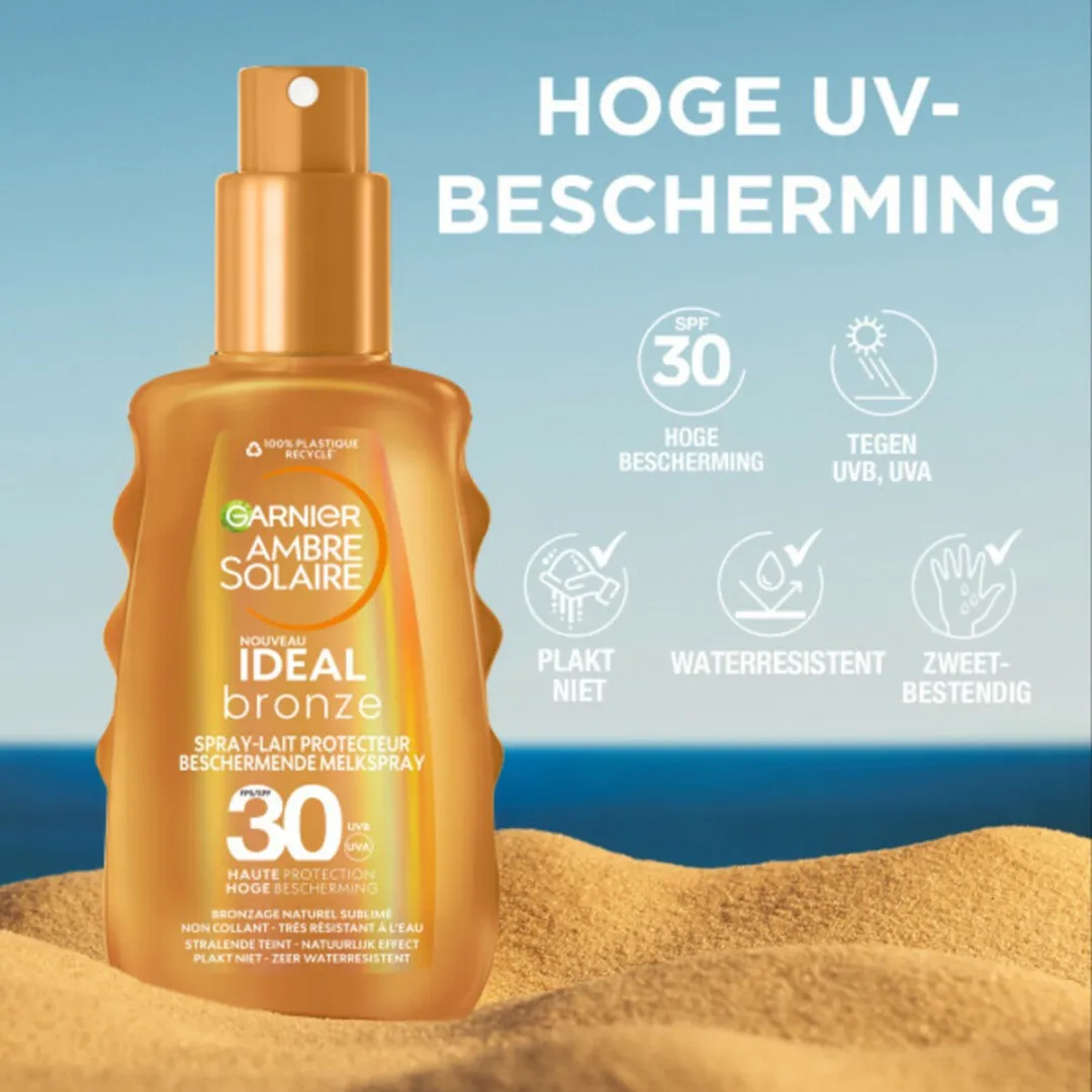 Garnier Ambre Solaire Ideal Bronze Beschermende Mist SPF 50+ - 5x150ml
