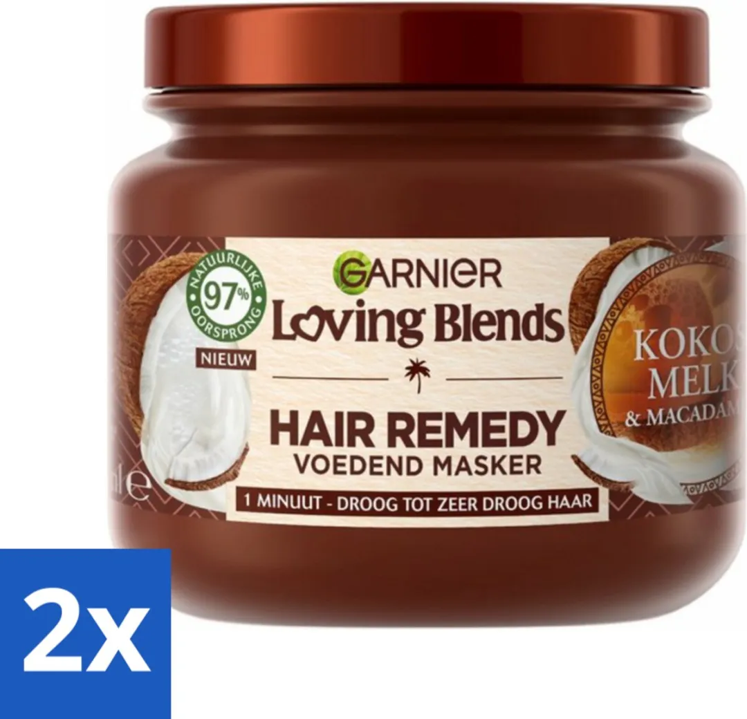 Garnier Loving Blends Haarmasker Kokosmelk & Macadamia 340ml