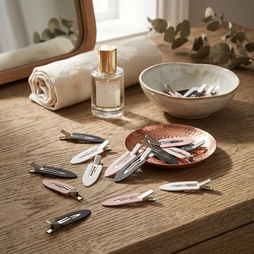 Nuvex Haarclips Set - 20 Stuks - Zwart/Rozewit