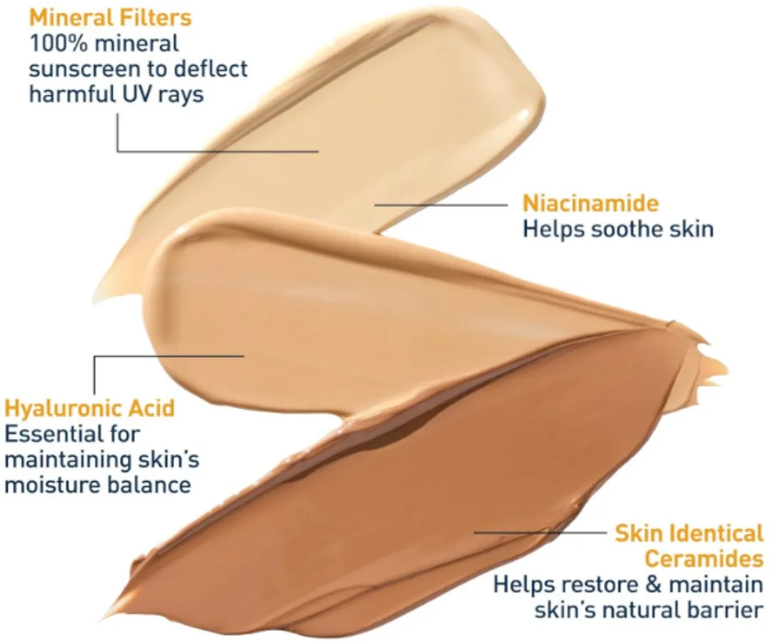 CeraVe Hydraterende Minerale Zonnebrandcrème SPF 30 Licht 50ml